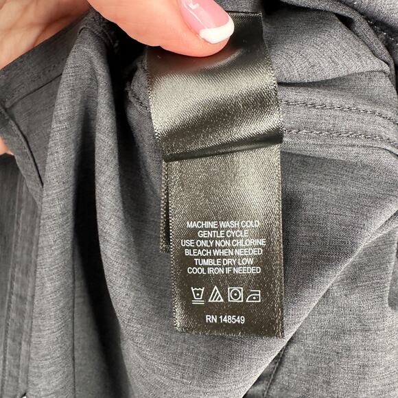 Kenneth Cole Reaction Dark Grey Regular Fit Chest Pockets Button Shirt 4X - Picture 5 of 7